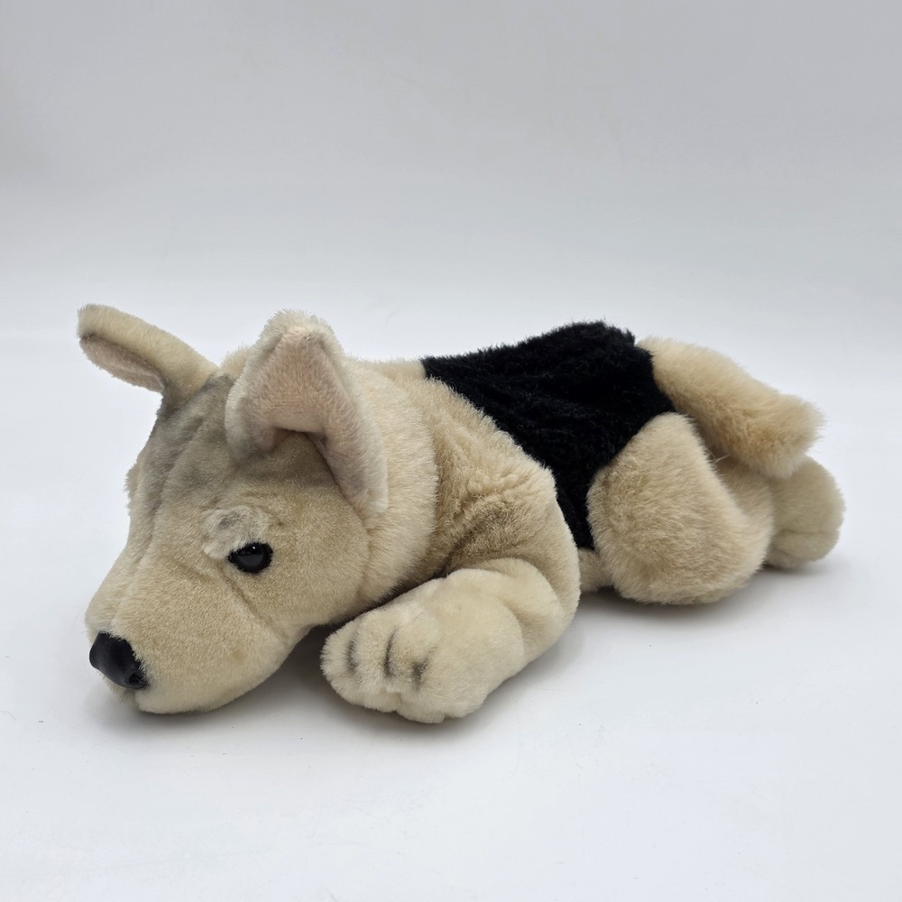 Vintage‎ FAO Schwarz TANGO German Shepherd Silver Lining Pals Stuffed Plush 10"